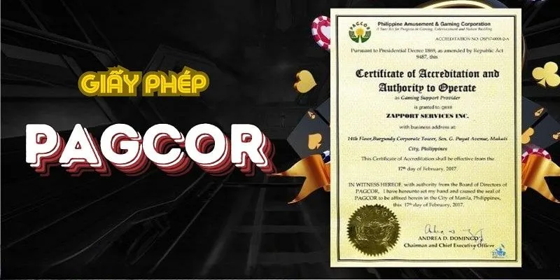 OK8386 được PAGCOR cấp phép OK8386 được PAGCOR cấp phép